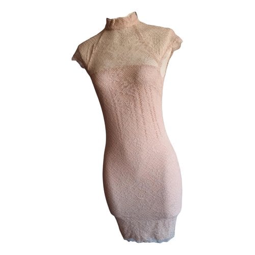Pre-owned Guess Mid-length Dress In Pink