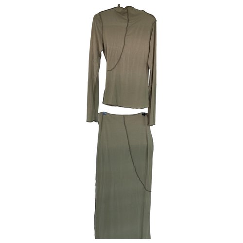 Pre-owned The Line By K Maxi Dress In Khaki