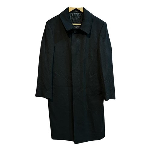 Pre-owned Loro Piana Wool Trenchcoat In Black