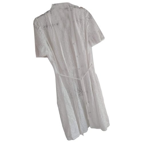 Pre-owned Hanro Mid-length Dress In White