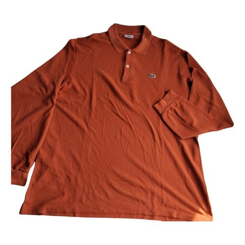 Pre-owned Lacoste T-shirt In Orange