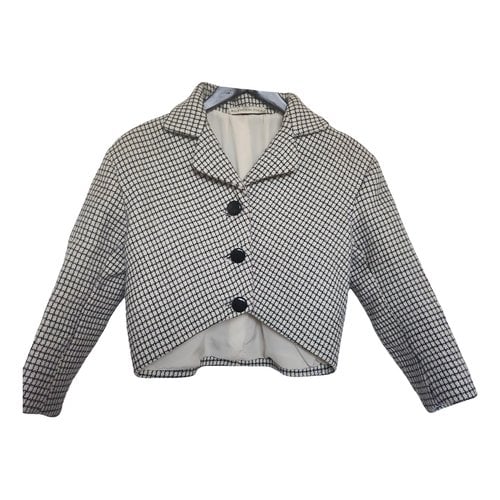 Pre-owned Balenciaga Wool Short Vest In Beige