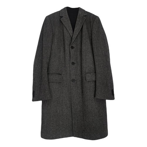 Pre-owned Joop Wool Coat In Grey