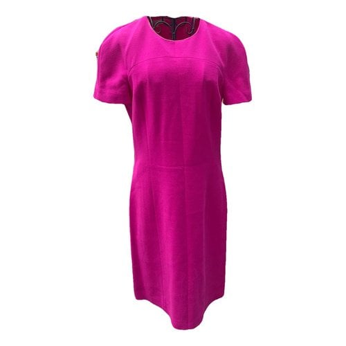 Pre-owned Michael Kors Wool Mini Dress In Pink