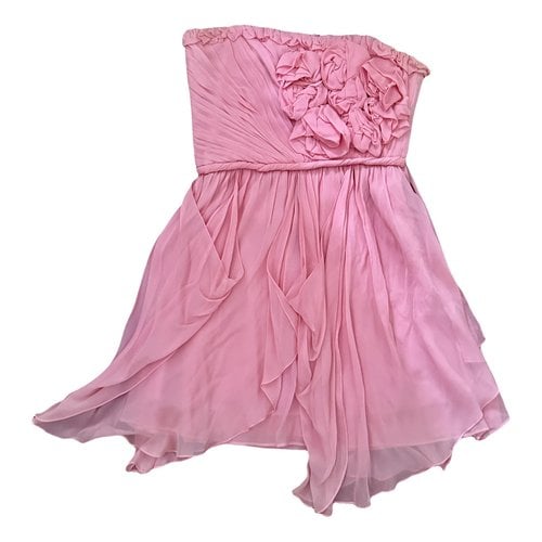 Pre-owned Laundry By Shelli Segal Silk Mid-length Dress In Pink
