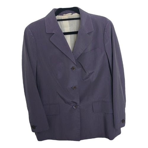 Pre-owned Aspesi Silk Blazer In Purple