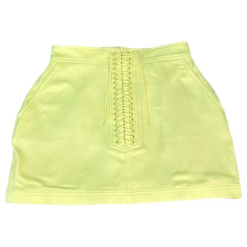 Pre-owned Alex Perry Mini Skirt In Yellow