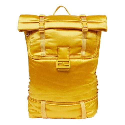 Pre-owned Fendi Baguette Convertible Bag In Yellow