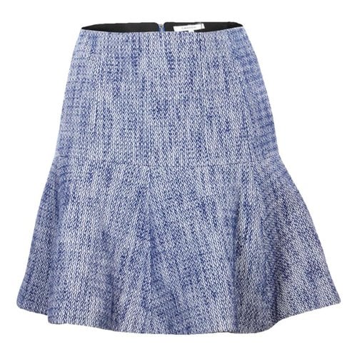 Pre-owned Carven Mini Skirt In Blue