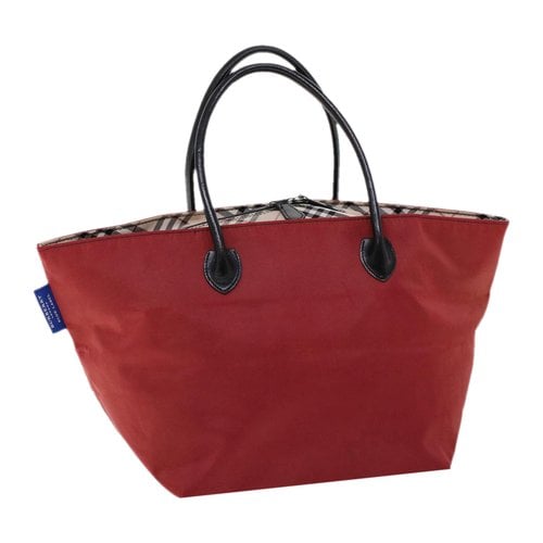 Pre-owned Burberry Cloth Tote In Red