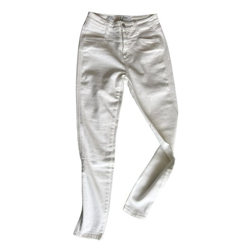 Pre-owned Closed Slim Jeans In White