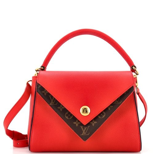 Pre-owned Louis Vuitton Leather Satchel In Red