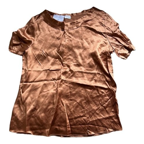 Pre-owned Kiton Silk Blouse In Gold