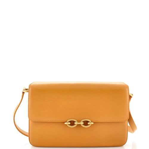 Pre-owned Saint Laurent Leather Crossbody Bag In Yellow