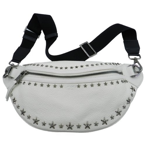 Pre-owned Jimmy Choo Leather Travel Bag In White