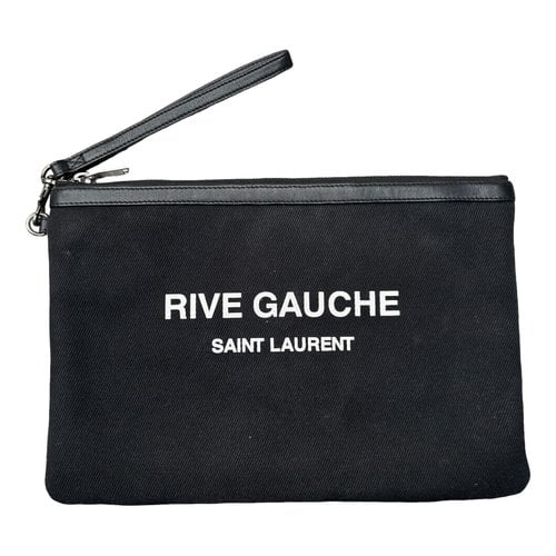 Pre-owned Saint Laurent Clutch Bag In Black
