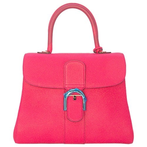 Pre-owned Delvaux Brillant Leather Handbag In Pink