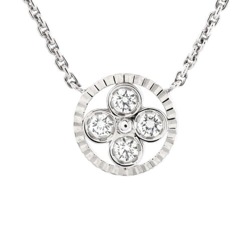 Pre-owned Louis Vuitton White Gold Necklace