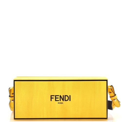 Pre-owned Fendi Leather Clutch Bag In Yellow