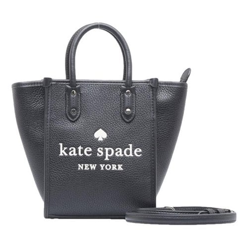 Pre-owned Kate Spade Leather Tote In Black