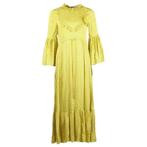 Pre-owned Preen By Thornton Bregazzi Maxi Dress In Yellow
