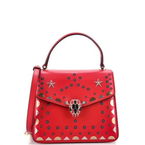 Pre-owned Bvlgari Leather Handbag In Pink