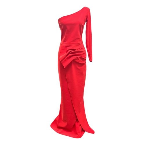 Pre-owned Chiara Boni Maxi Dress In Red