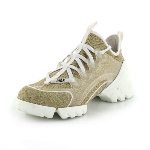 Pre-owned Dior Trainers In Gold