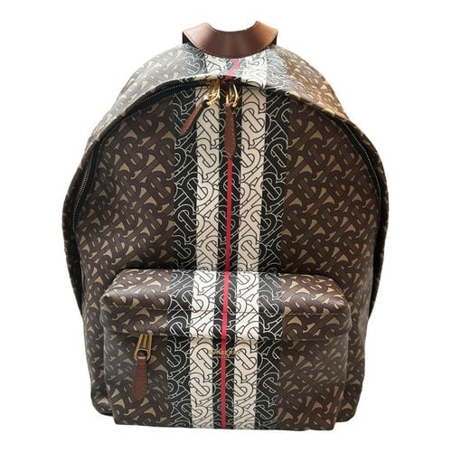 Pre-owned Burberry Leather Backpack In Brown