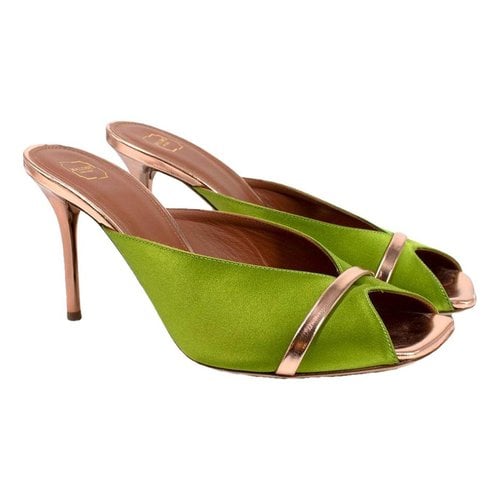 Pre-owned Malone Souliers Leather Heels In Green