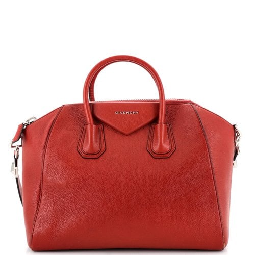 Pre-owned Givenchy Leather Satchel In Red
