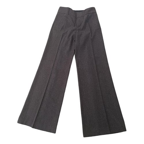 Pre-owned Marc By Marc Jacobs Wool Straight Pants In Brown