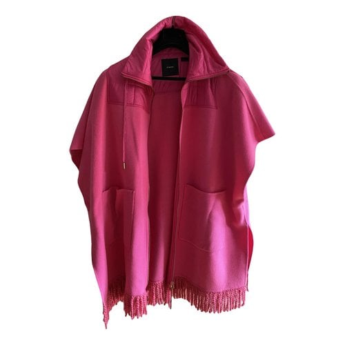 Pre-owned Pinko Wool Coat In Pink
