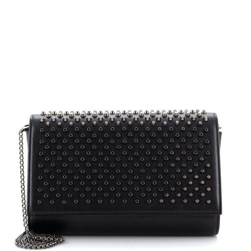 Pre-owned Christian Louboutin Clutch Bag In Black