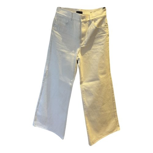 Pre-owned Massimo Dutti Large Jeans In White