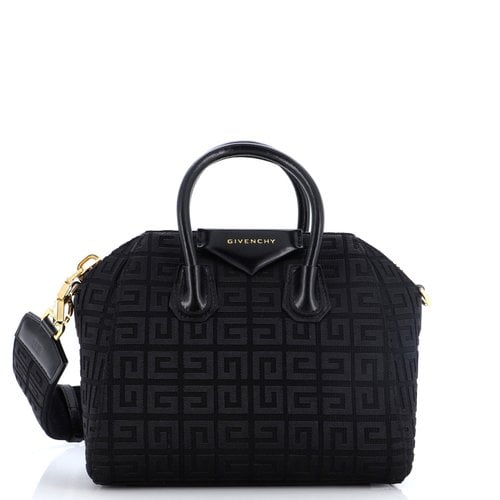 Pre-owned Givenchy Cloth Crossbody Bag In Black