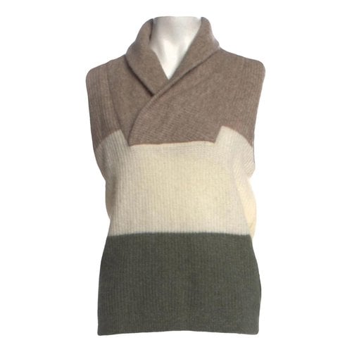 Pre-owned Ganni Wool Short Vest In Multicolour