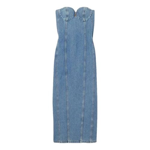 Pre-owned Magda Butrym Dress In Blue
