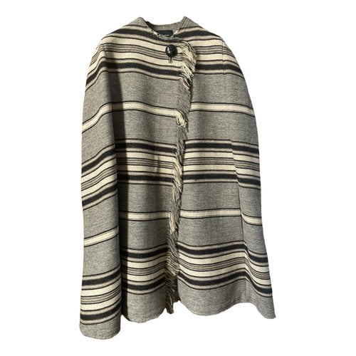 Pre-owned Isabel Marant Wool Cape In Multicolour