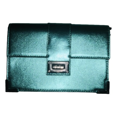 Pre-owned The Kooples Stella Leather Crossbody Bag In Green