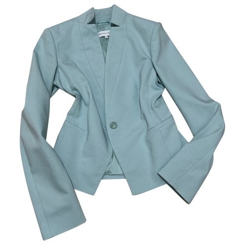 Pre-owned Patrizia Pepe Suit Jacket In Turquoise