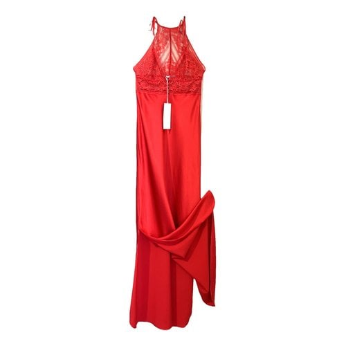 Pre-owned Stella Mccartney Silk Maxi Dress In Red