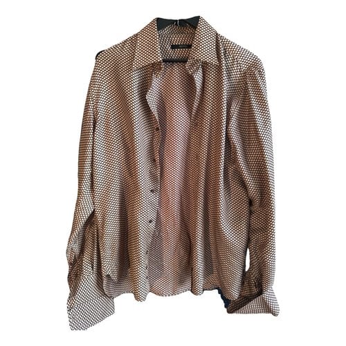 Pre-owned Gucci Silk Shirt In Gold