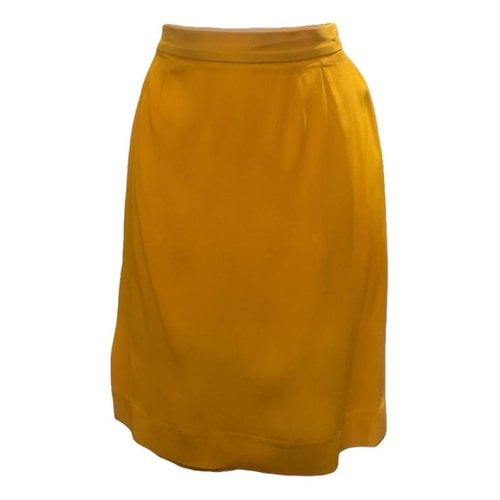 Pre-owned Saint Laurent Mid-length Skirt In Yellow