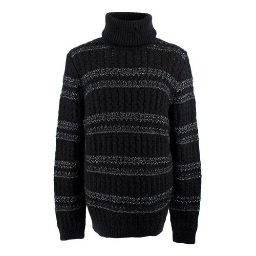 Pre-owned Saint Laurent Wool Knitwear & Sweatshirt In Black