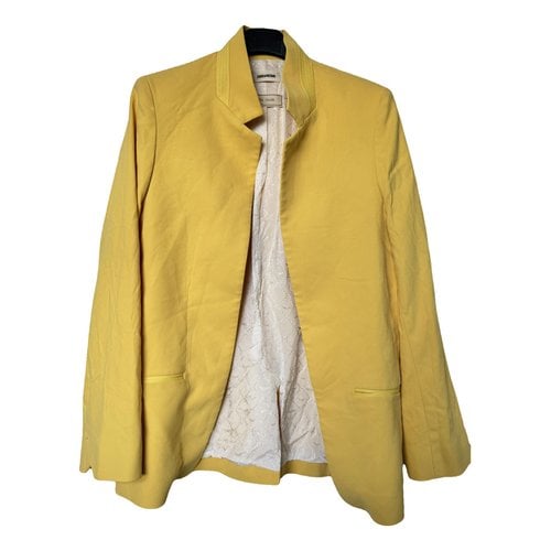 Pre-owned Zadig & Voltaire Blazer In Yellow