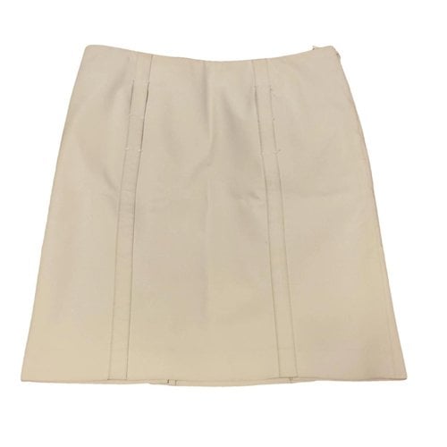 Pre-owned Prada Mid-length Skirt In Ecru
