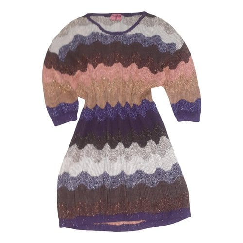 Pre-owned Missoni Mid-length Dress In Purple