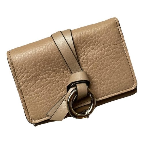 Pre-owned Chloé Leather Wallet In Camel