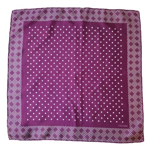 Pre-owned Tom Ford Silk Handkerchief In Purple